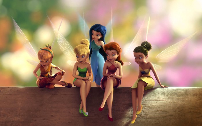 tinkerbell and her pixie friends