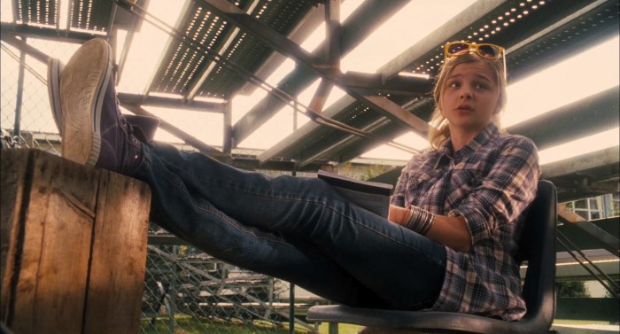 Chloe Moretz in plaid