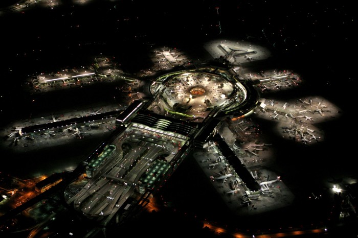 airport at night