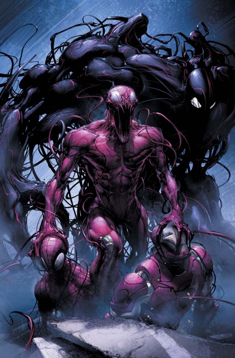 carnage and venom vs spider-man and iron man