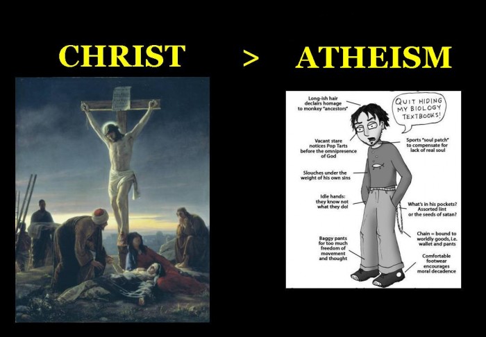 christ vs atheism