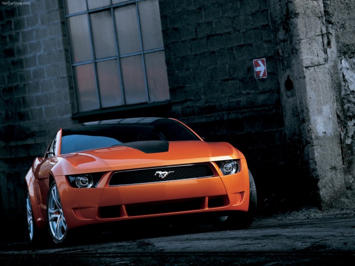 orange mustang