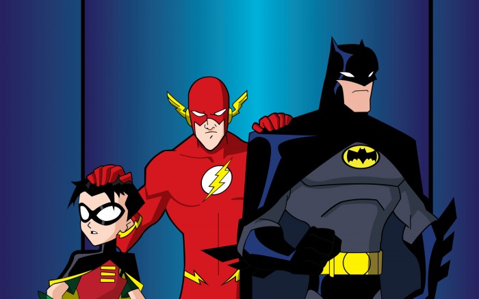 robin, flash and batman