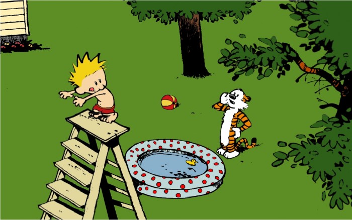Calvin and Hobbes - Diving