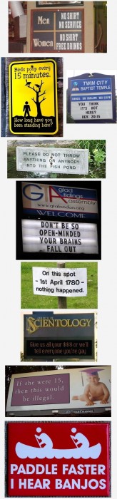 funny signs