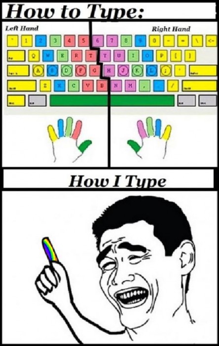 how I type