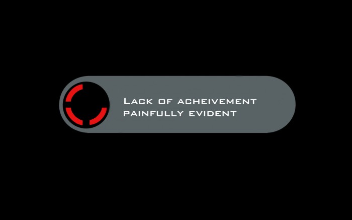 lack of achievement painfully evident