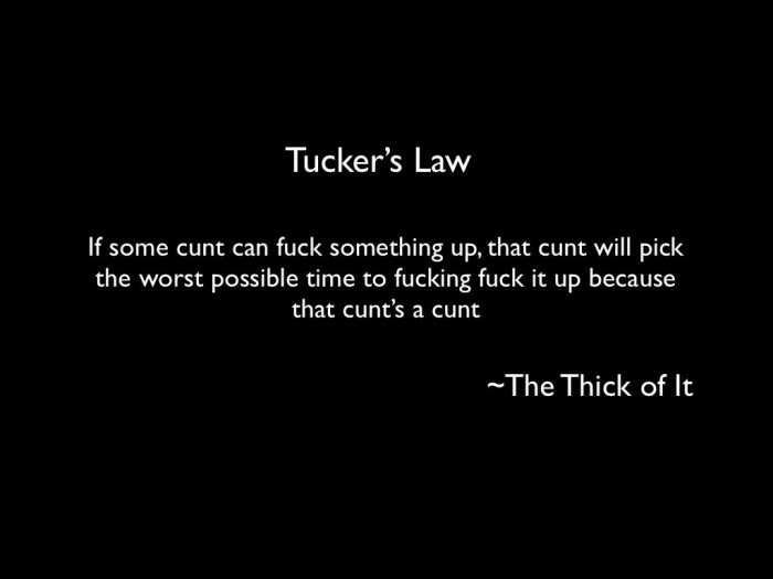 tuckers law