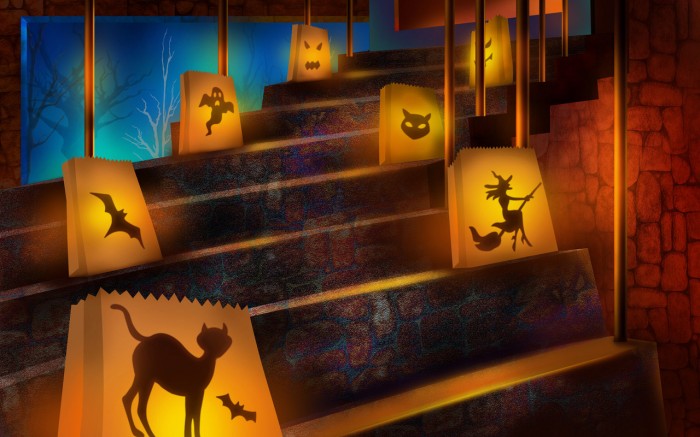 Halloween stairway