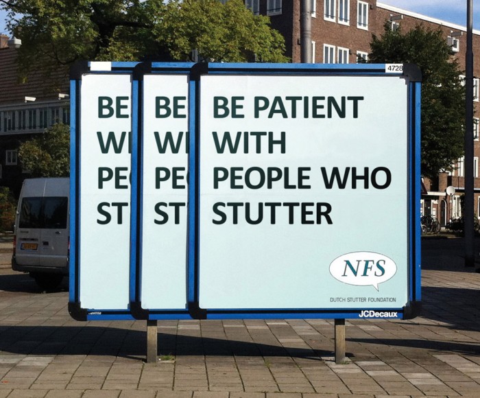 be patient with people who stutter