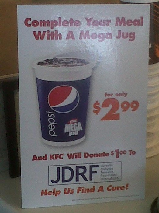 buy a big cup of sugar to support diabetes research