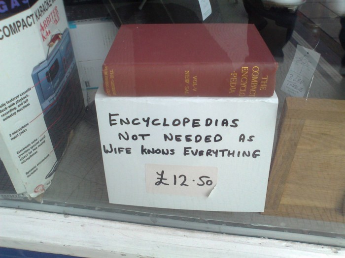 encyclopedias not needed