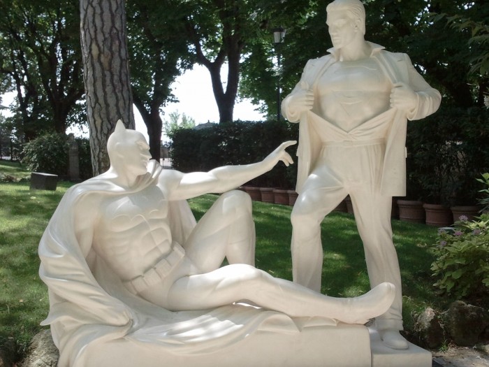 roman superhero statue