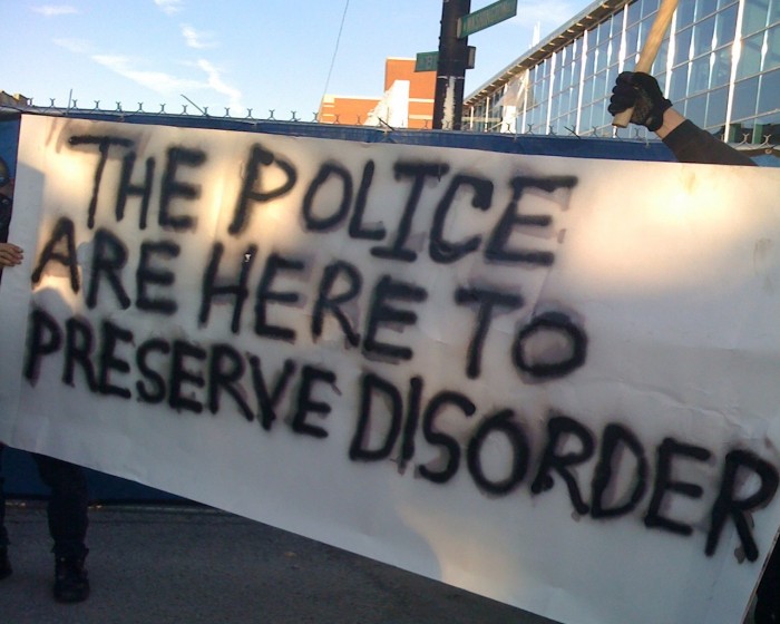 the police are here to preserve disorder