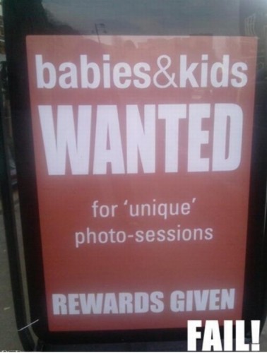 babies and kids wanted