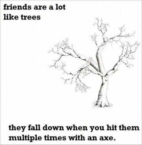 friends are a lot like trees