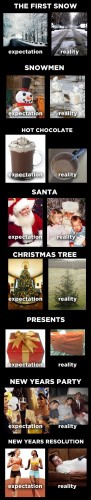 expectation vs reality - xmas