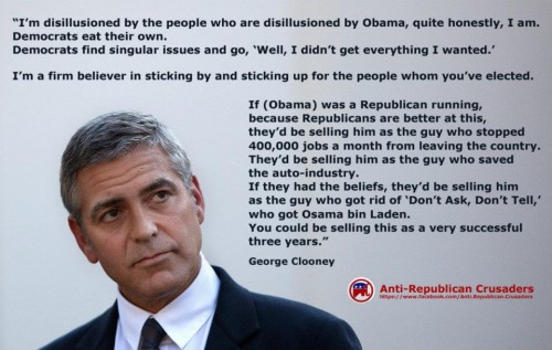 george clooney - anti-republican crusaders
