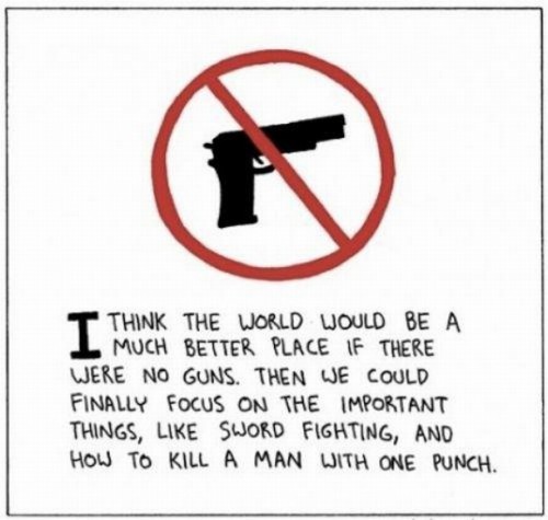 a world with no guns