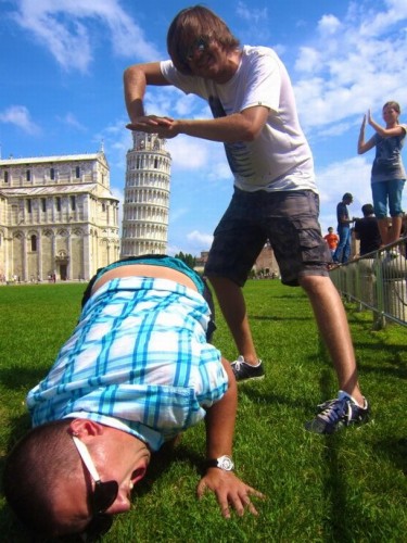 leaning tower insertion
