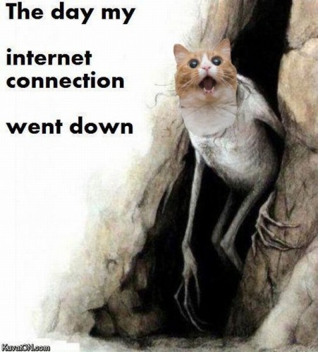 the day my internet connection went down