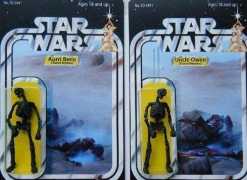 star wars toys - burnt remains