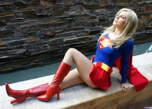 supergirl soaking in the sun