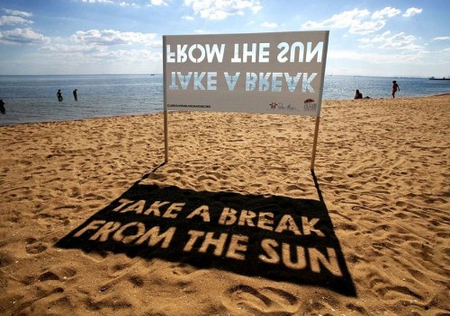 take a break from the sun