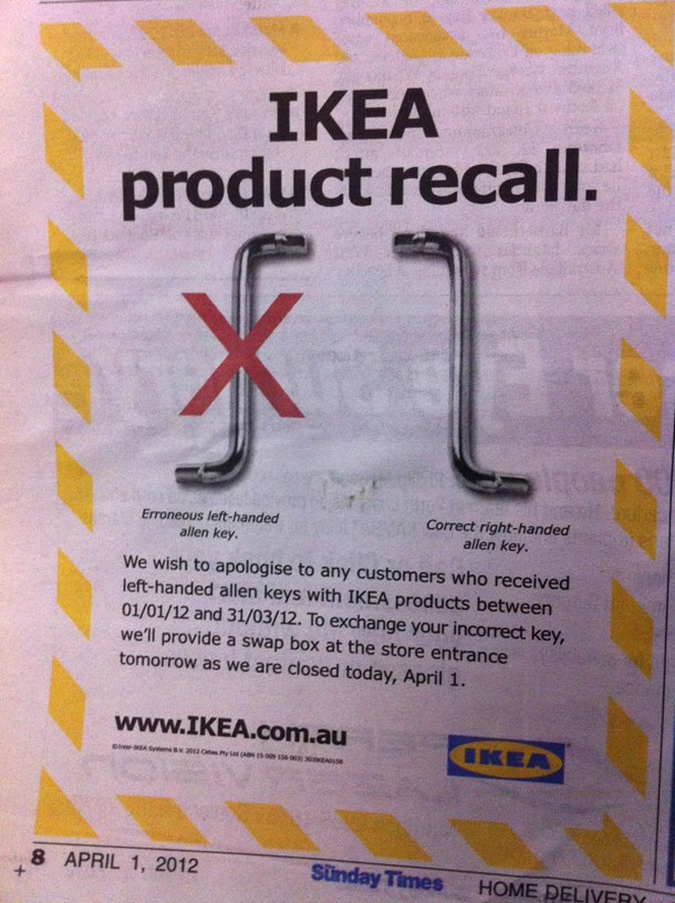 Ikea product recall « MyConfinedSpace