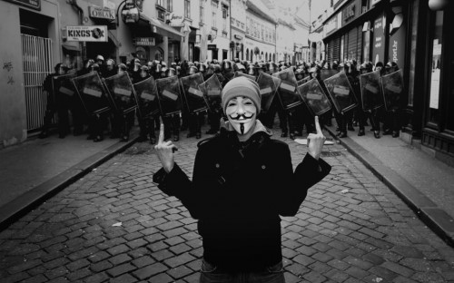 anonymous says fuck the police