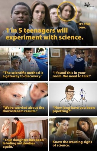 1 in 5 teenagers will experiement with science