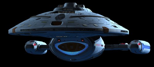 USS voyager in high detail