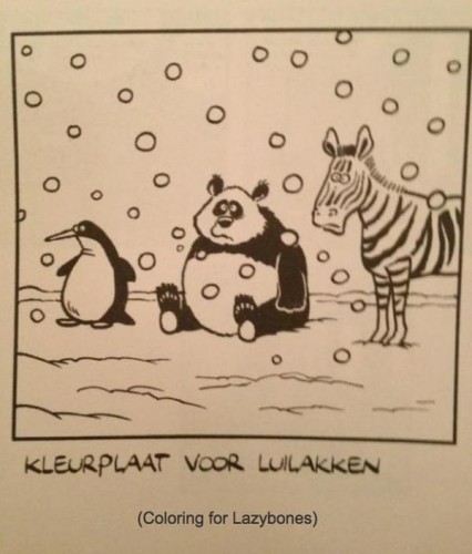 coloring for lazybones