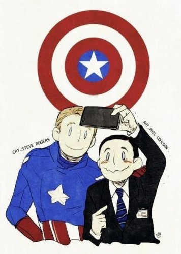 cpt steve rogers and agt phil colson