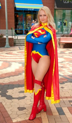 supergirl electric cosplayer