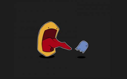 pac man spastic wallpaper