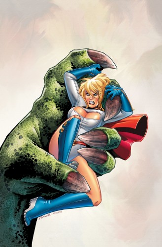 powergirl vs dinosaur