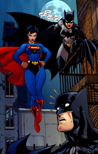 superwoman and batwoman meet batman