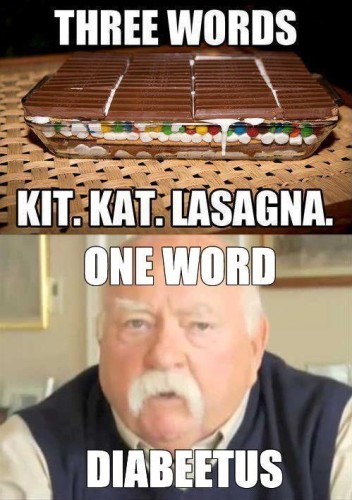 three words - kit kat lasagna
