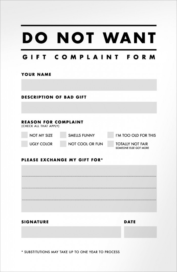 do not want - gift complaint form.jpg