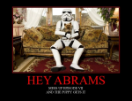 hey abrams – mess up episode 7 and the puppy gets it