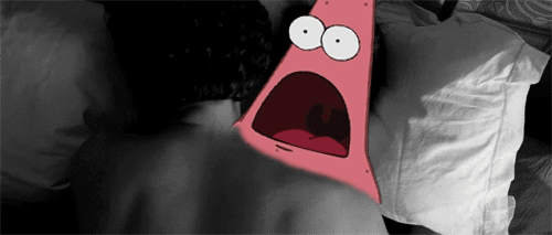 patrick is shocked at this sex scene.gif