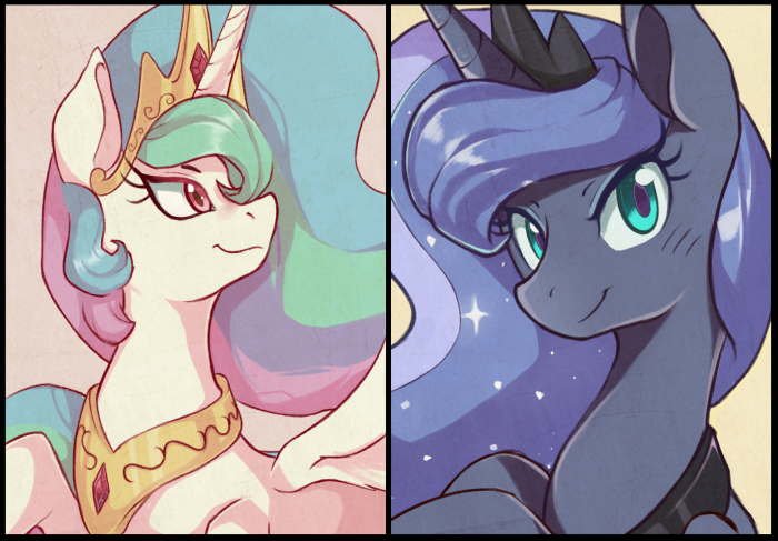 T.C_ Luna and Celestia by _Sallymon