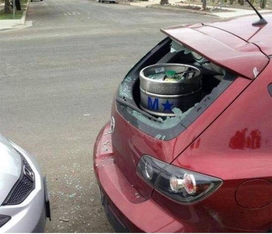 how not to transport beer in a mazda .jpg
