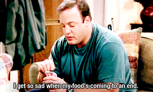 get so sad when food is about to end.gif