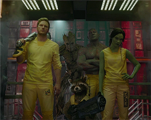 Cast of Guardians of the Galaxy.gif