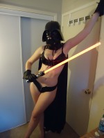 Sexy Vader Cosplayer