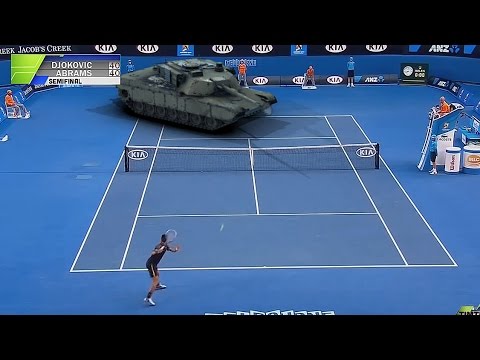 AUS OPEN 2015 – Djokovic v Abrams Semi-Final by timtimfed
