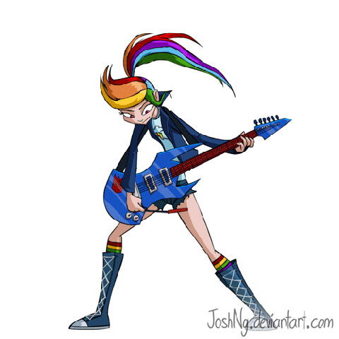 MLP Rock Girl.gif