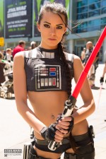 Sexy Vader Cosplayer